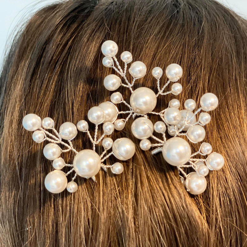 Handmade Hair Pins by Arianna Bespoke - Arianna Bespoke