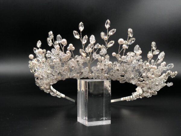 AR815 - Alexandria Crystal Tiara - Image 3