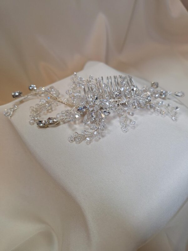 AR606 Honeysuckle Crystal Hair comb - Image 2