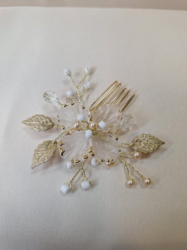 AR786 Athena Flower & Leaf small comb